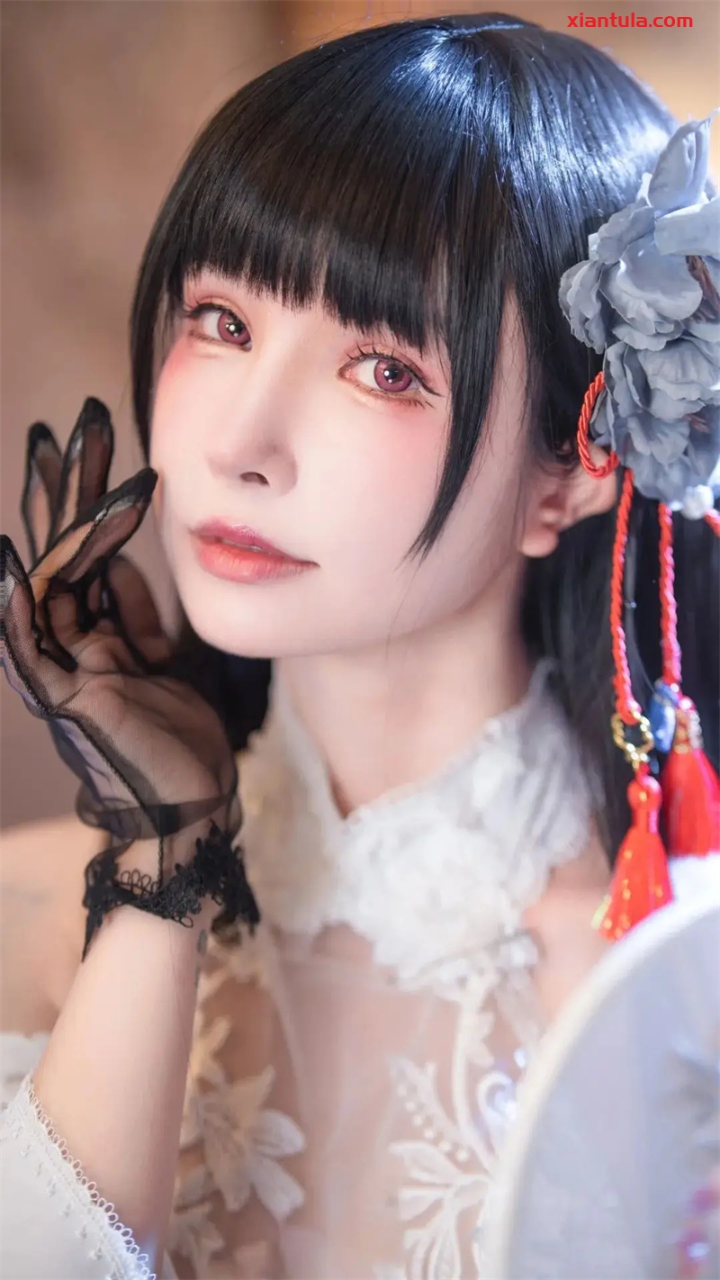 超级小禾儿柴郡过场旗袍图片品鉴，超好看