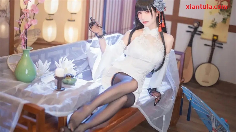 超级小禾儿柴郡过场旗袍图片品鉴，超好看