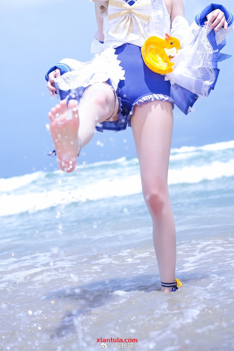 桜桃喵蓝色衬衫1G照片分享，没有老社畜不爱