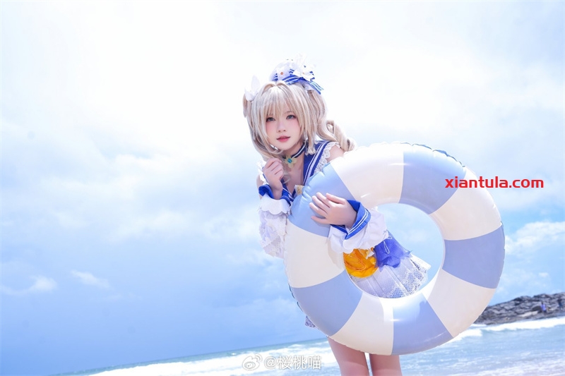 桜桃喵蓝色衬衫1G照片分享，没有老社畜不爱